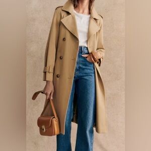NWT Sezane Scott Trench Coat Size 32/0
